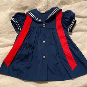 Adorable Vintage sailer dress for girl